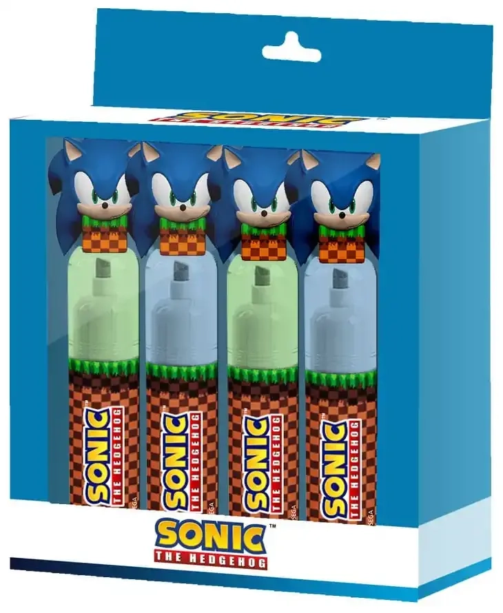 Sonic - The Hedgehog Textmarker 4-er Pack
