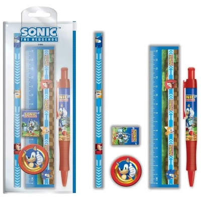 Sonic The Hedgehog Schreibset 5-teilig Golden Rings