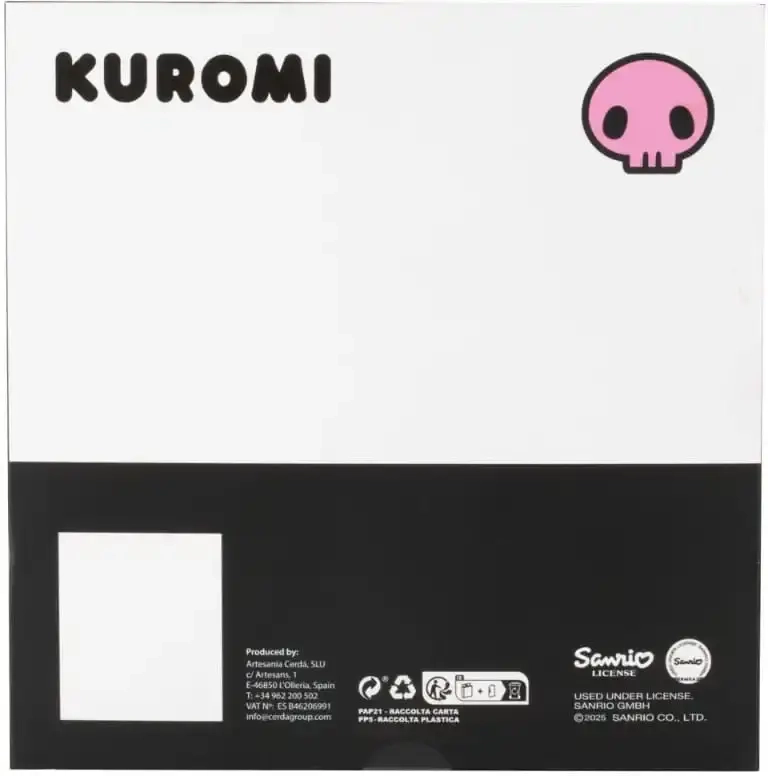 Sanrio Notizbuch mit Kugelschreiber Geschenk-Set Kuromi