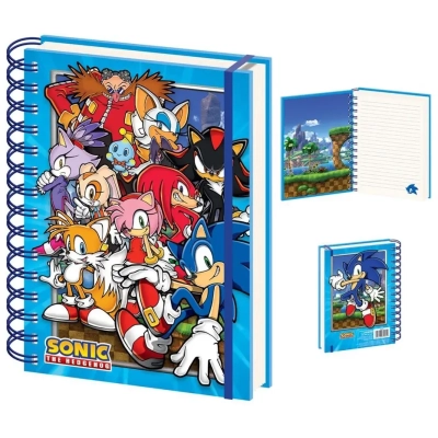 Sonic The Hedgehog Wiro Notizbuch A5 Green Hill Zone Gang