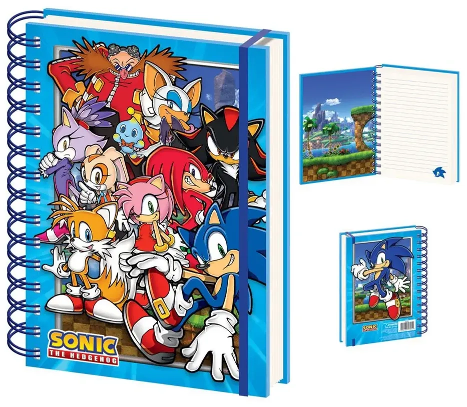 Sonic The Hedgehog Wiro Notizbuch A5 Green Hill Zone Gang