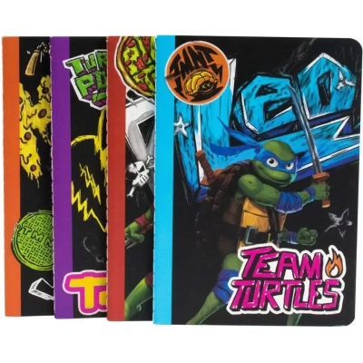 Teenage Mutant Ninja Turtles 4er-Pack Notizbücher