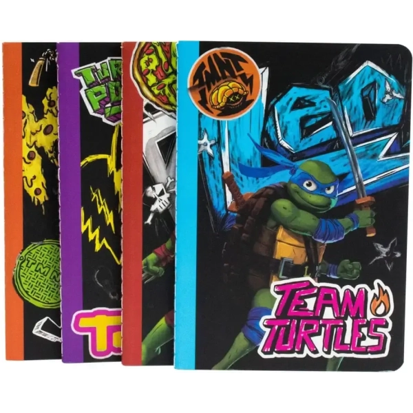 Teenage Mutant Ninja Turtles 4er-Pack Notizbücher