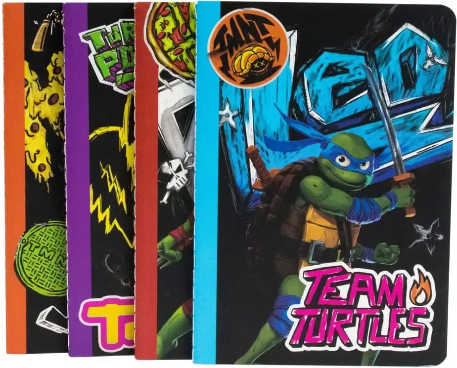 Teenage Mutant Ninja Turtles 4er-Pack Notizbücher