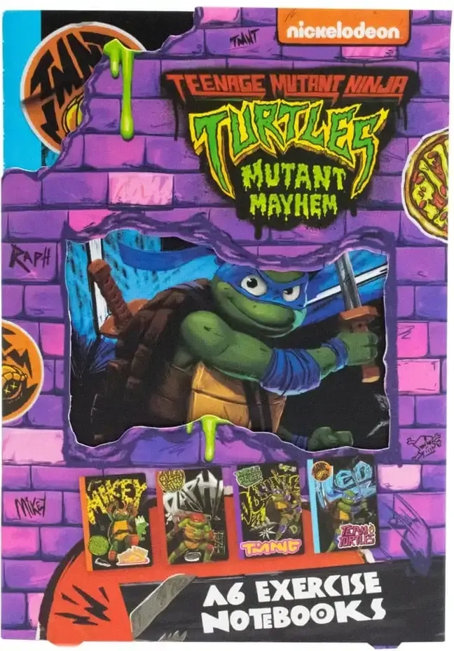 Teenage Mutant Ninja Turtles 4er-Pack Notizbücher