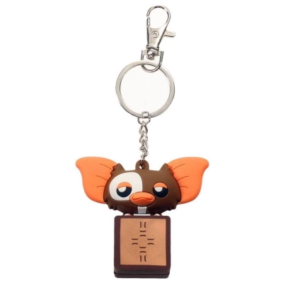 Gremlins Pokis Gummi-Schlüsselanhänger Gizmo in a Box 6 cm
