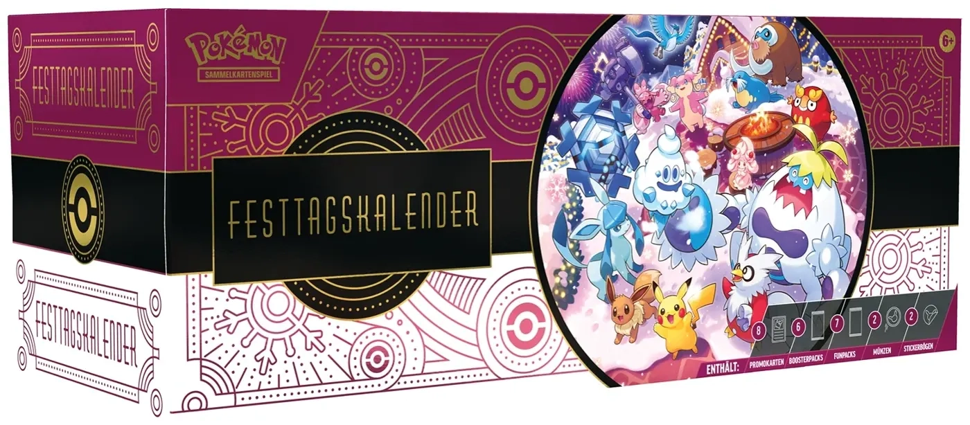Pokémon-TCG: Festtagskalender 2025, Sammelkarten