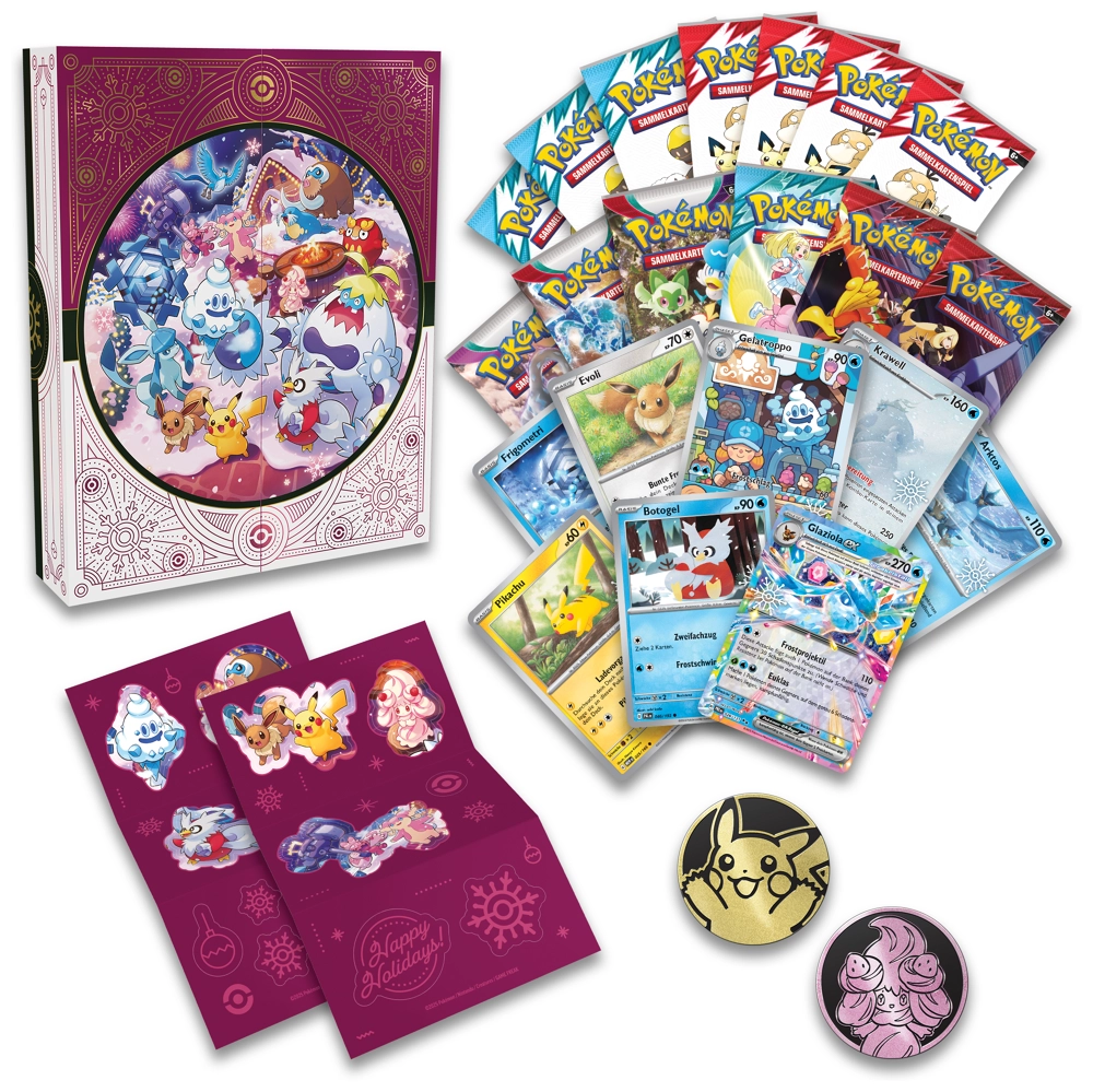 Pokémon-TCG: Festtagskalender 2025, Sammelkarten
