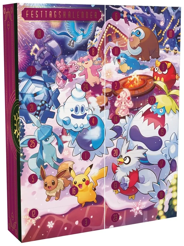 Pokémon-TCG: Festtagskalender 2025, Sammelkarten