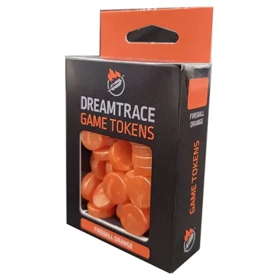 DreamTrace Gaming Tokens: Fireball Orange