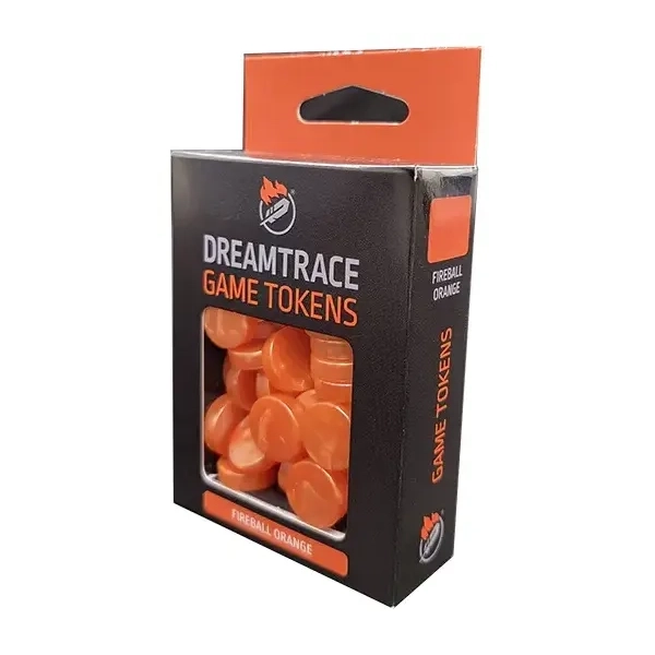 DreamTrace Gaming Tokens: Fireball Orange