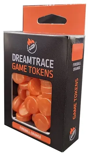 DreamTrace Gaming Tokens: Fireball Orange
