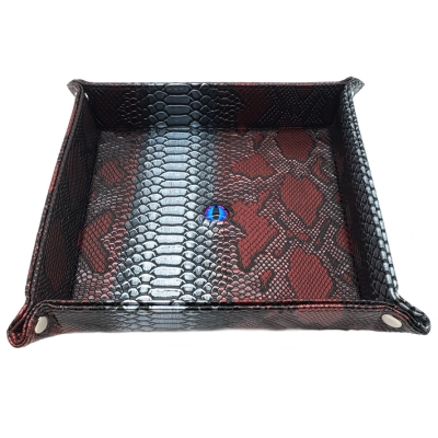 Dragon Eye Rolling Tray Spectral Red & Silver