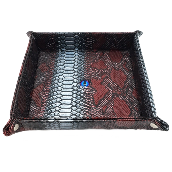 Dragon Eye Rolling Tray Spectral Red & Silver