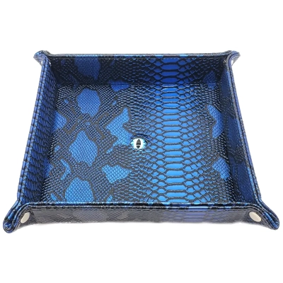 Dragon Eye Rolling Tray Spectral Blue & Silver