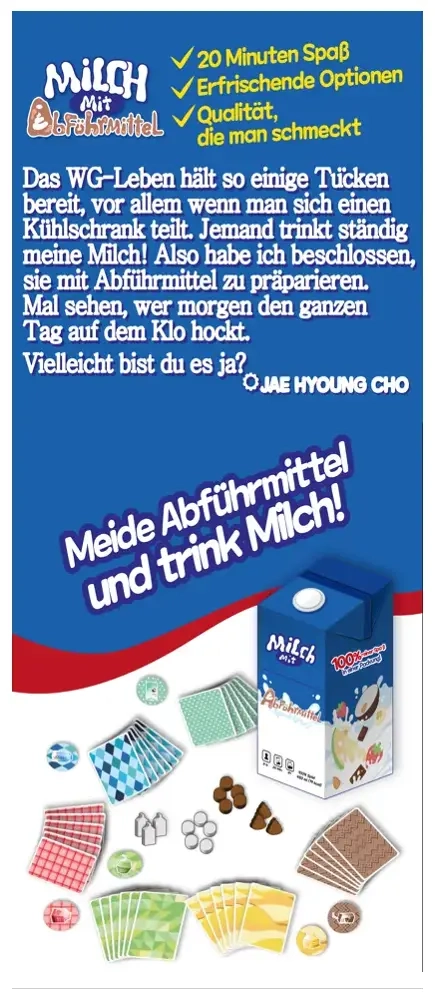 Milch mit Abführmittel