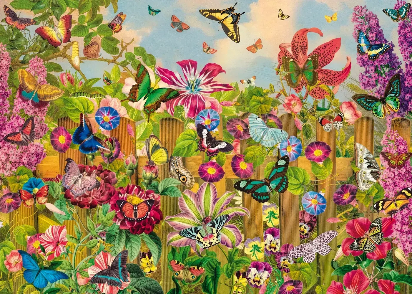 Wunderschöner Schmetterlingsgarten