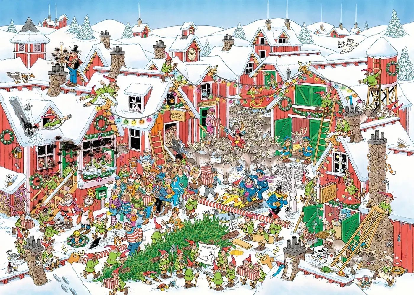 Das Dorf des Weihnachtsmanns - Jan van Haasteren
