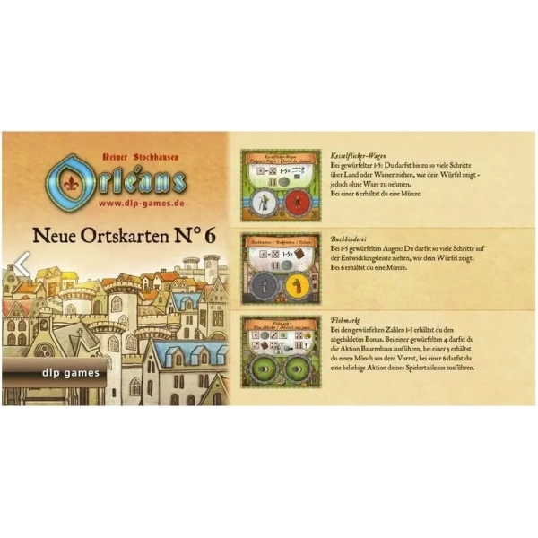 Orleans - Neue Ortskarten No. 6 Erweiterung - DE/FR/EN