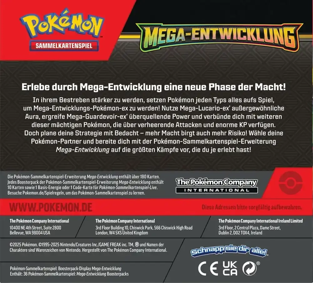 Pokémon ME01 - Mega-Entwicklung Booster Display - DE