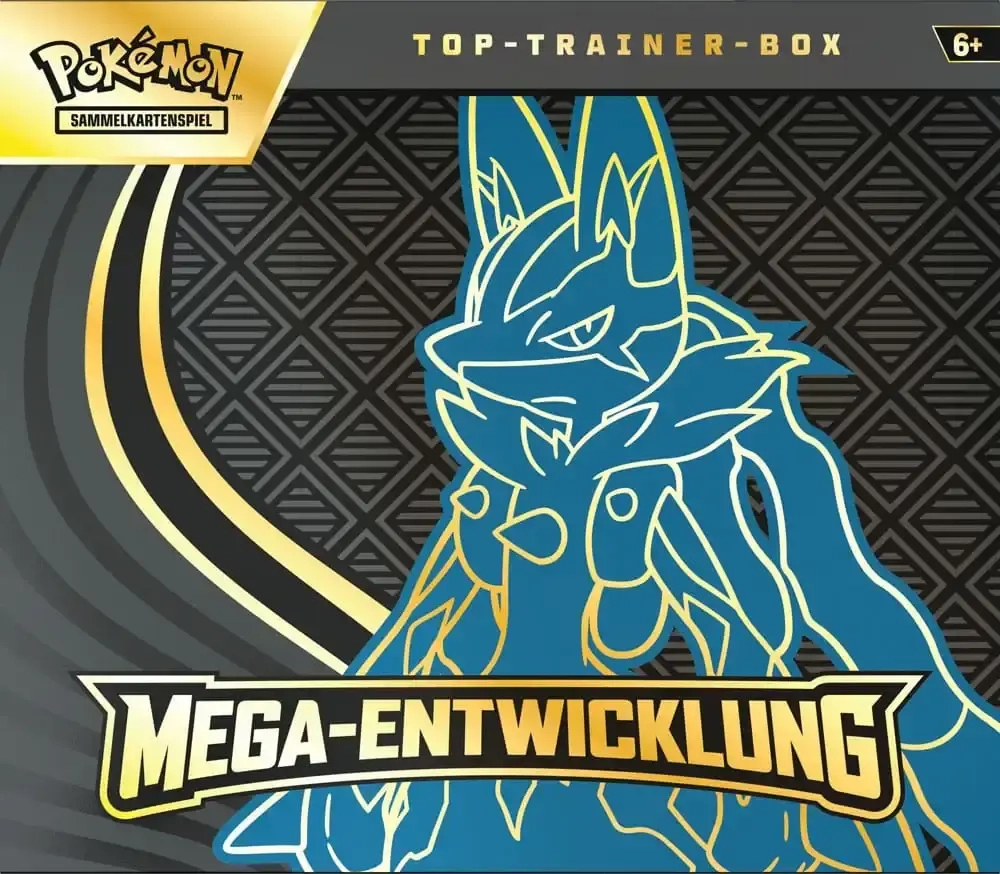 Pokémon ME01 - Mega-Entwicklung Top-Trainer-Box Lucario - DE