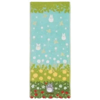 Towel Totoro Flowers & Stawberries 34x80 cm - My Neighbor Totoro
