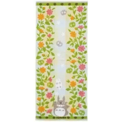 Towel Totoro Flower garden 34x80 cm - My Neighbor Totoro