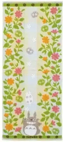 Towel Totoro Flower garden 34x80 cm - My Neighbor Totoro