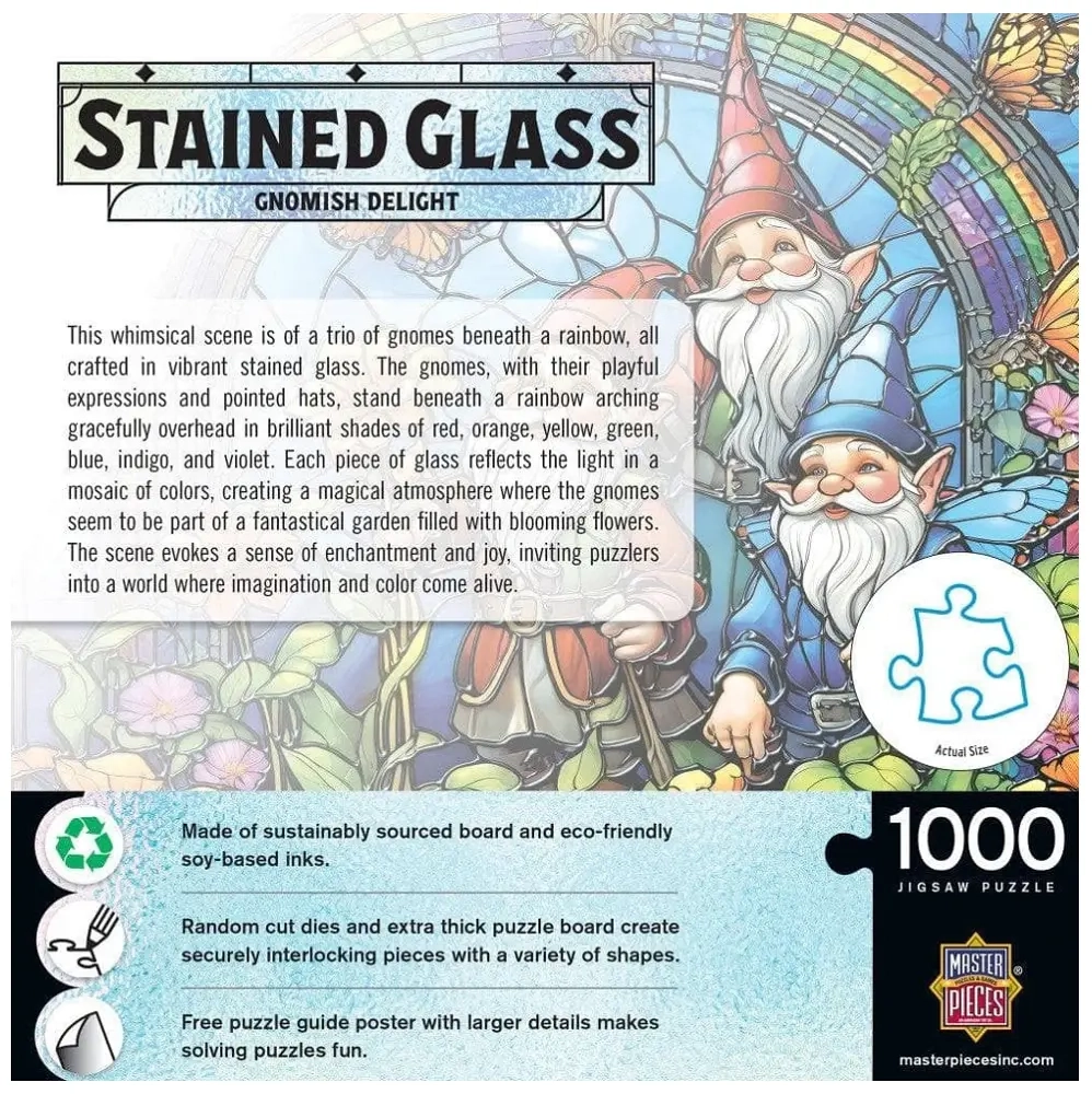 Stained Glass - Glückliche Gartenzwerge