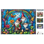 Stained Glass - Glückliche Gartenzwerge Stained Glass - Glückliche Gartenzwerge
