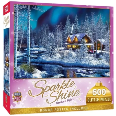 Sparkle & Shine - Nordlichter - Glitzer Puzzle