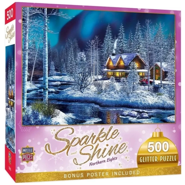 Sparkle & Shine - Nordlichter - Glitzer Puzzle