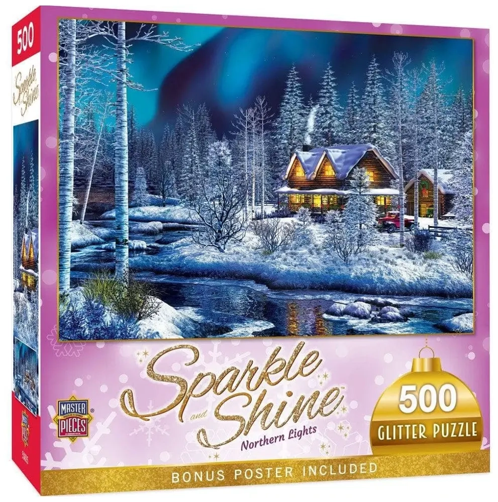Sparkle & Shine - Nordlichter - Glitzer Puzzle
