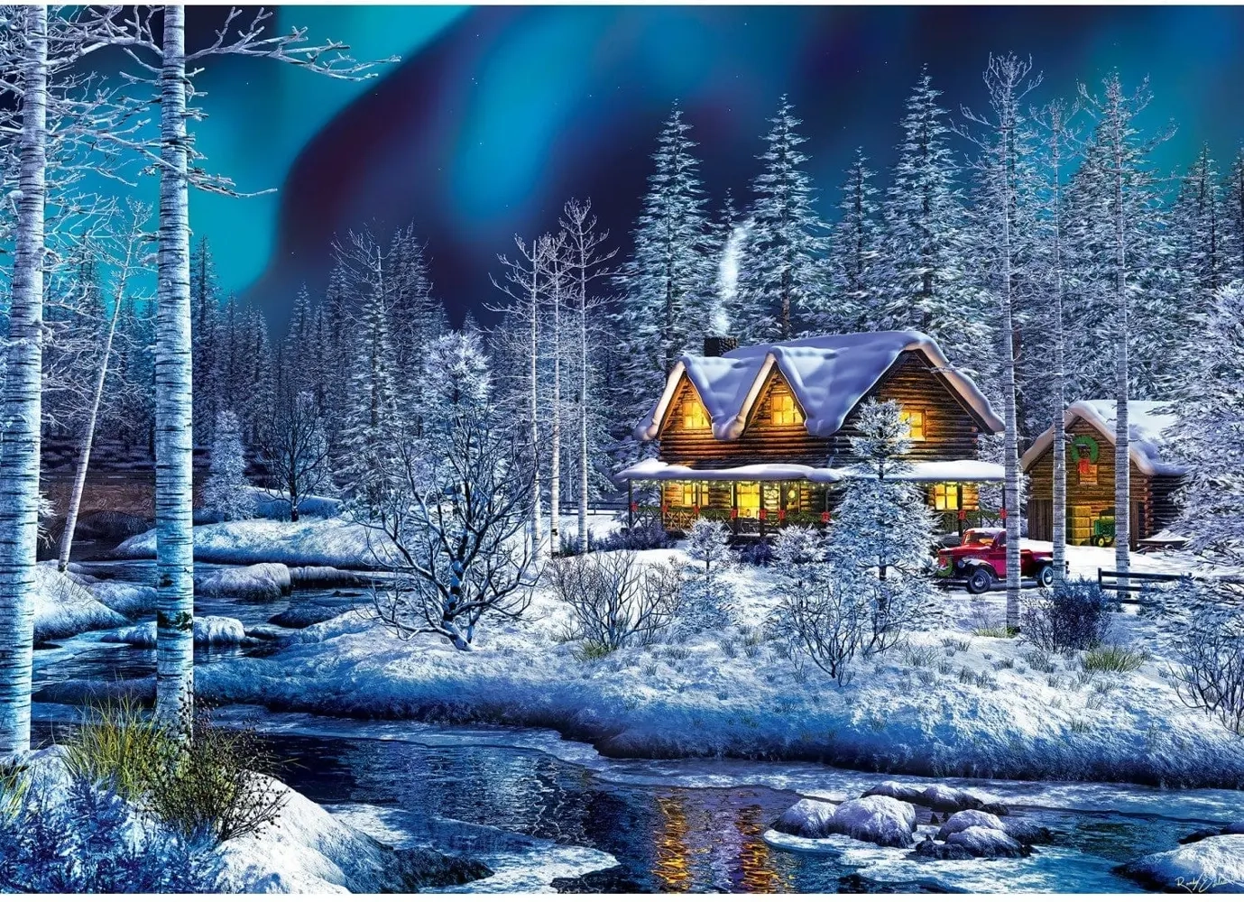 Sparkle & Shine - Nordlichter - Glitzer Puzzle