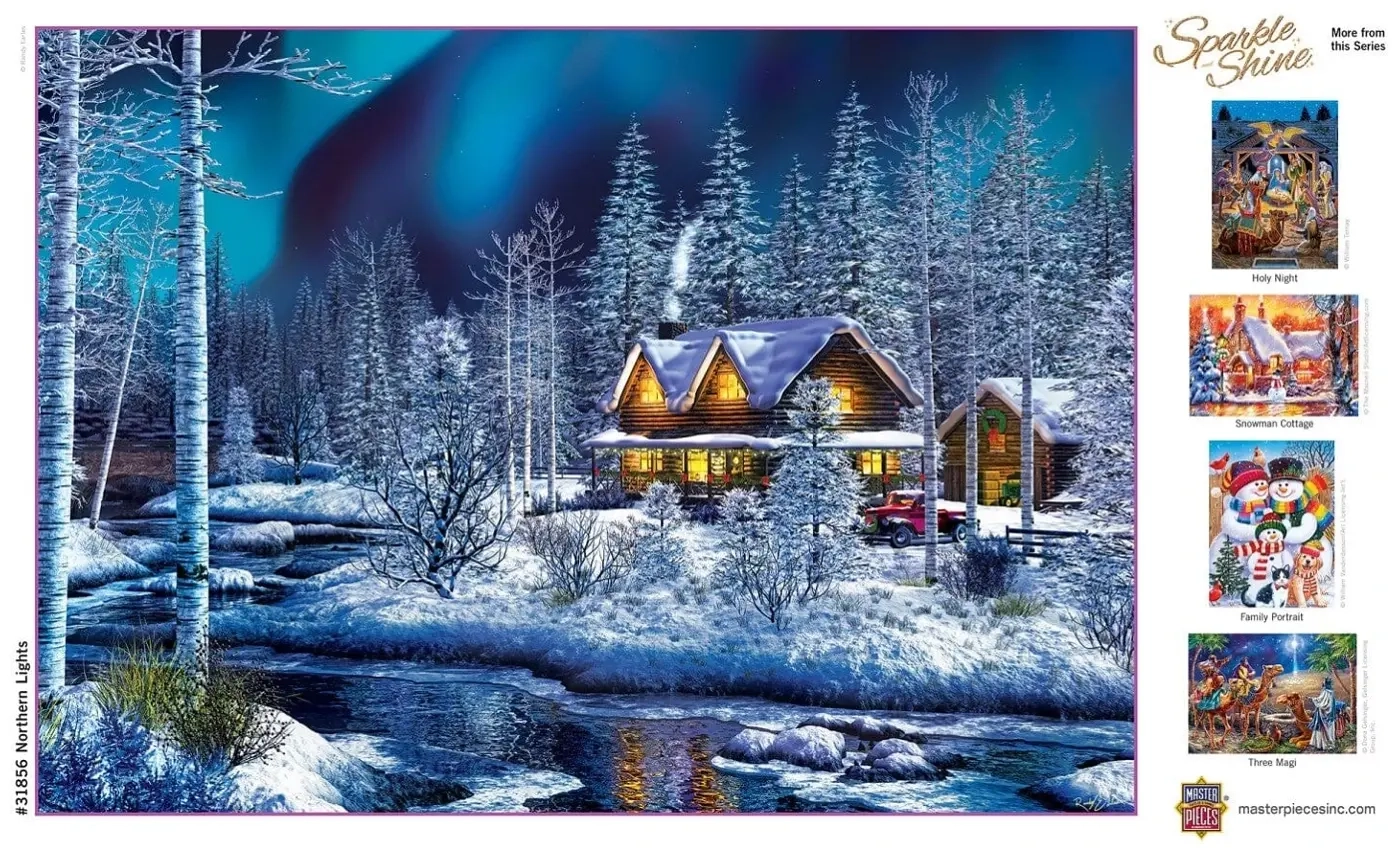 Sparkle & Shine - Nordlichter - Glitzer Puzzle