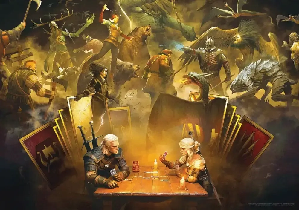 The Witcher Puzzle Playing Gwent (1000 Teile)