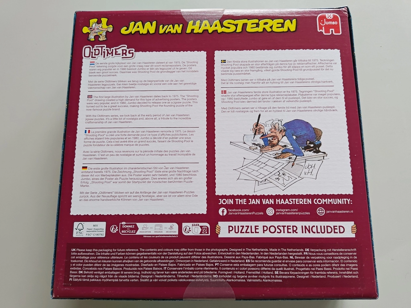 Der Junggeselle (Oldtimers) - Jan van Haasteren (Leicht defekte Verpackung)