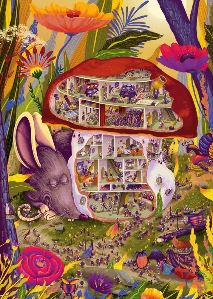 Living Mushroom Triangular 1000 Teile