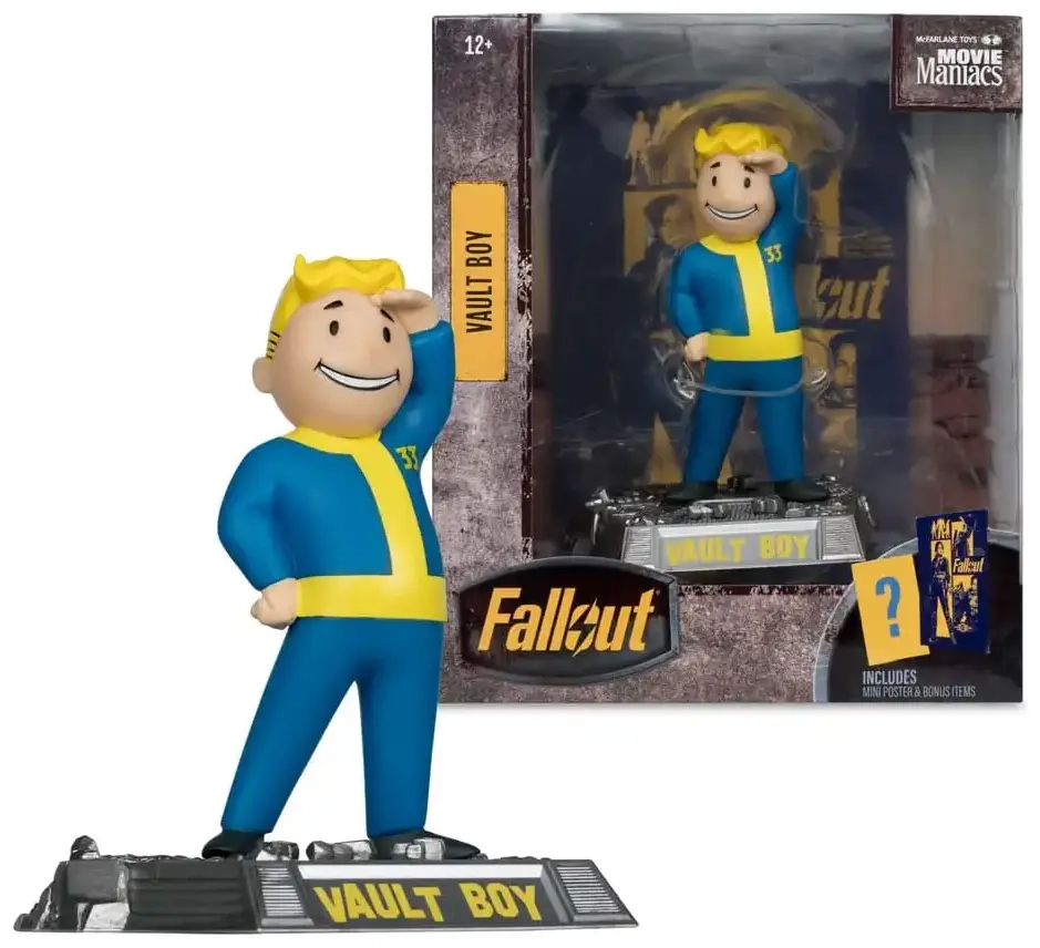 Fallout Movie Maniacs Actionfigur Vault Boy Version 3 14 cm