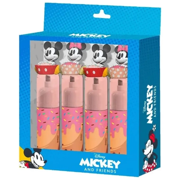 Mickey & Minnie Textmarker 4-er Pack