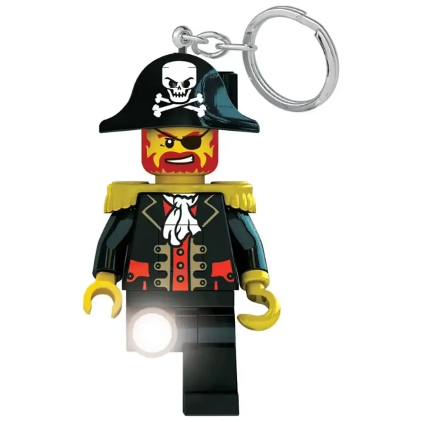 LEGO Iconic Schlüsselanhänger mit Leuchtfunktion Captain Brickbeard 8 cm