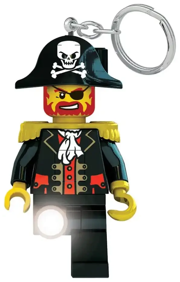 LEGO Iconic Schlüsselanhänger mit Leuchtfunktion Captain Brickbeard 8 cm
