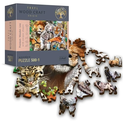 Holzpuzzle - Wild Cats in the Jungle