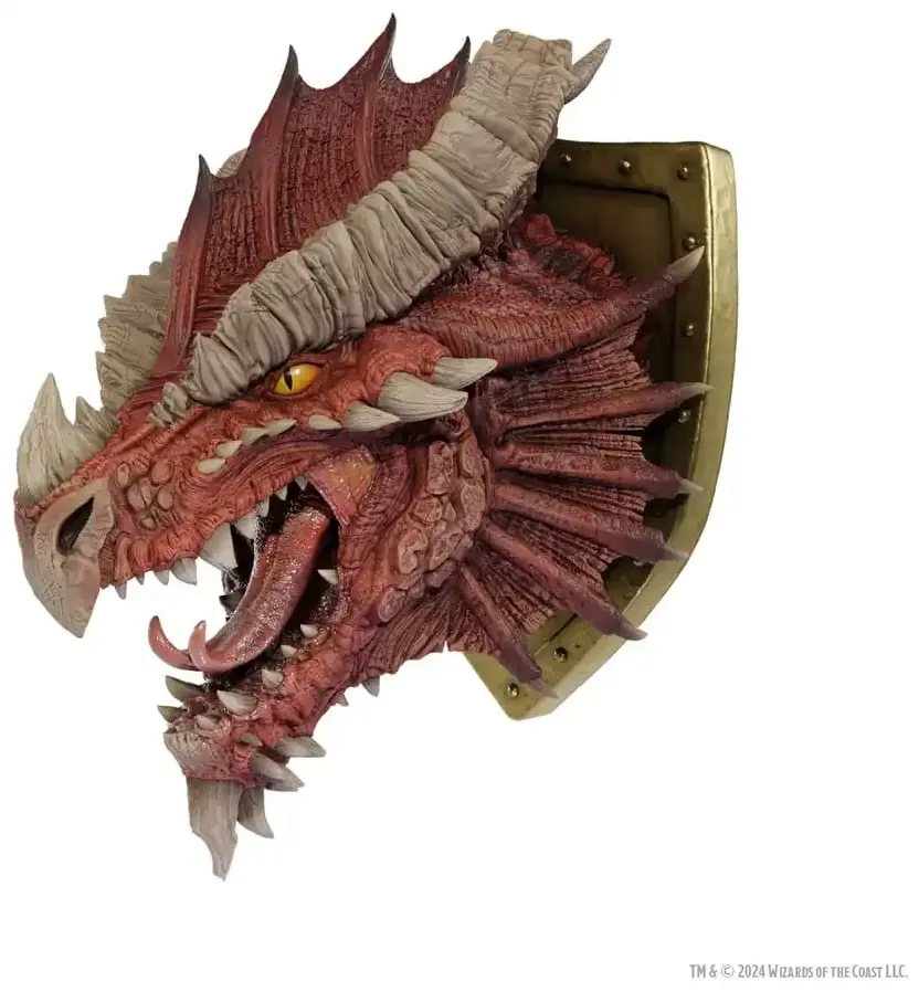 D&D Replicas of the Realms Ancient Red Dragon Trophy Plaque Limited 50th Anniversary