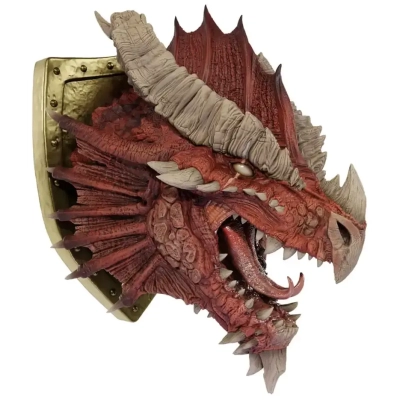 D&D Replicas of the Realms Ancient Red Dragon Trophy Plaque Limited 50th Anniversary