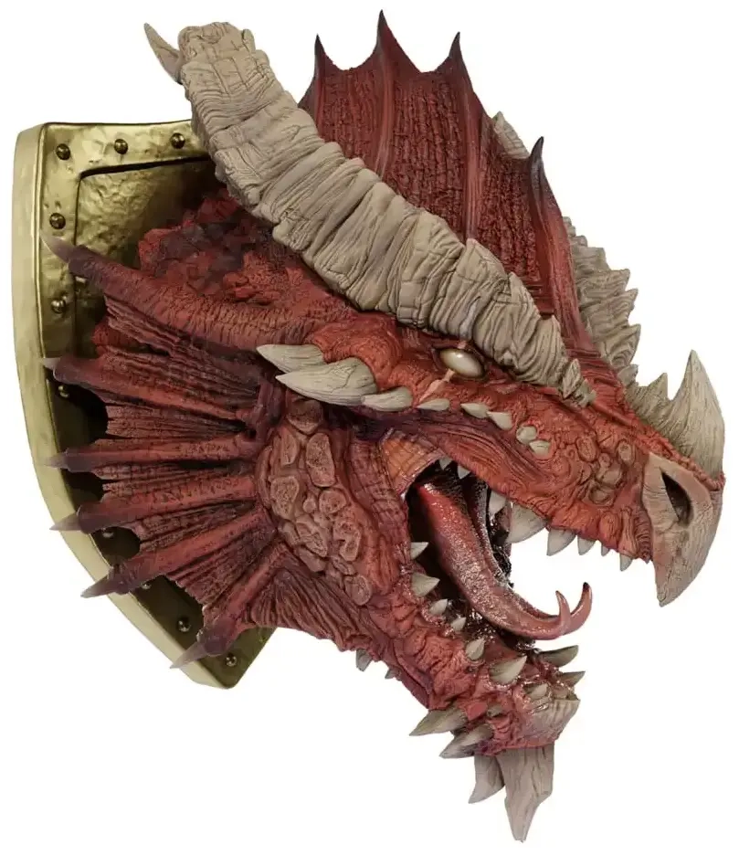 D&D Replicas of the Realms Ancient Red Dragon Trophy Plaque Limited 50th Anniversary