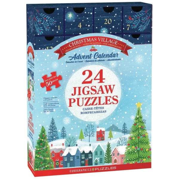 Puzzle Adventskalender - Weihnachtsdorf - 24 Puzzles Puzzle Adventskalender - Weihnachtsdorf - 24 Puzzles