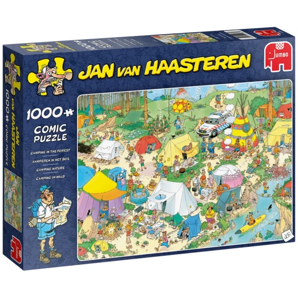Camping im Wald - Jan van Haasteren