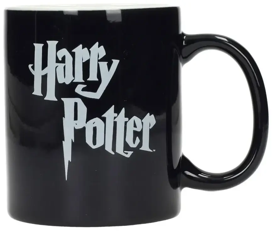 Harry Potter Logo Black Ceramic Mug Harry Potter