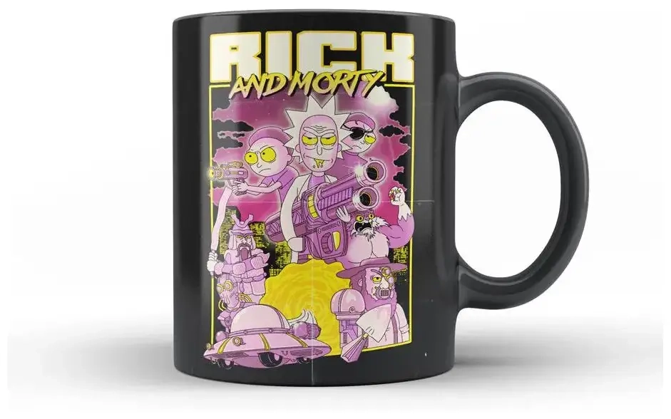 Retro Poster Ceramic Mug Rick And Morty
